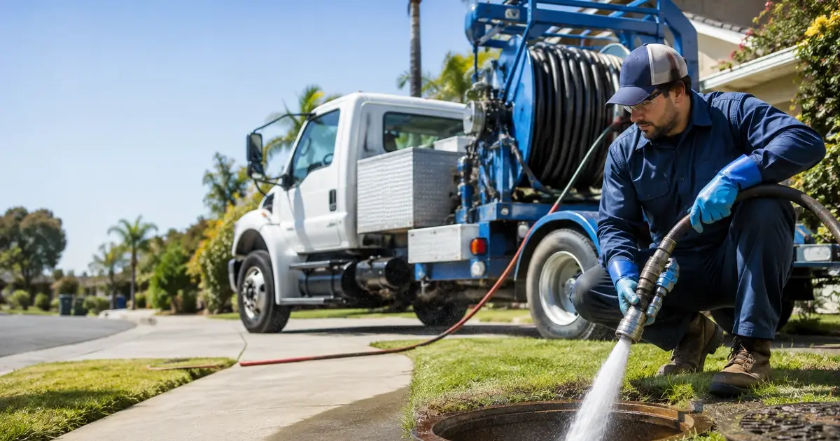 Hydro jet sewer cleaning Joshua Tree