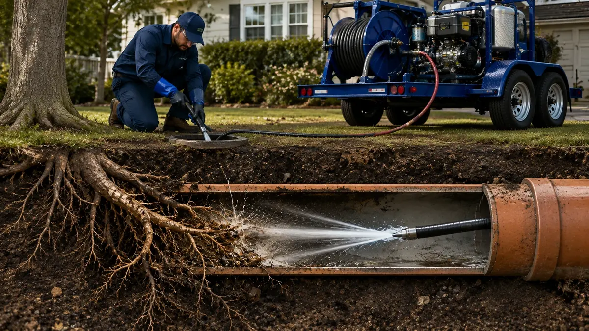Tree Root Removal with Hydro Jetting in Joshua Tree